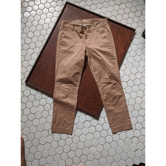 J. Crew Pants - J. Crew Frankie Stretch Capri Khaki Canvas